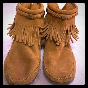 NWOT Moccasin Ankle Booties